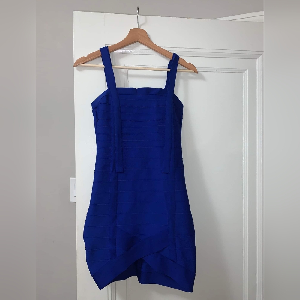 Royal blue Cocktail Bodycon Dress Medium